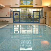 Pool at the Gatwick Ramada Plaza Hotel